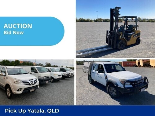 *Liquidators' Auction* - Rangers, Tunlands, APV’s, Transit Van & CAT Forklift | Yatala QLD | Pick Up Only