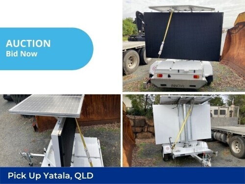 Innov8 “SIZE C” FULL COLOUR VIDEO MESSAGE BOARD TRAILER Insurance Claim Sale | Yatala QLD | Pick Up Only