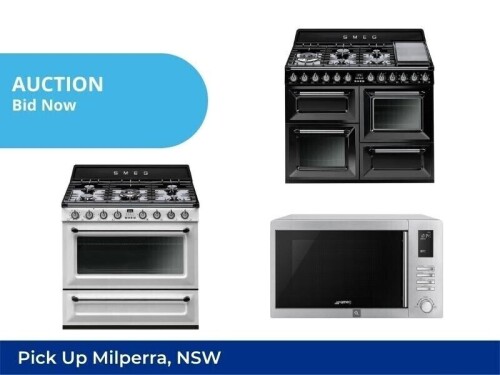Unreserved Auction | Smeg Appliances | Pickup Milperra NSW