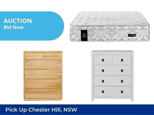 Unreserved Major Furniture Retailer | Bedroom | Insurance Claim Sale | Chester Hill NSW | Pick Up Only