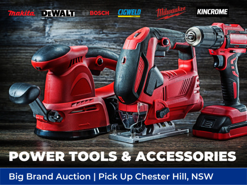 Unreserved Big Brand Power Tools, Garden & Workshop Equipment Incl. Makita, Bosch, Dewalt, Kincrome and More | Insurance Claim Sale | Chester Hill NSW | Pick Up Only