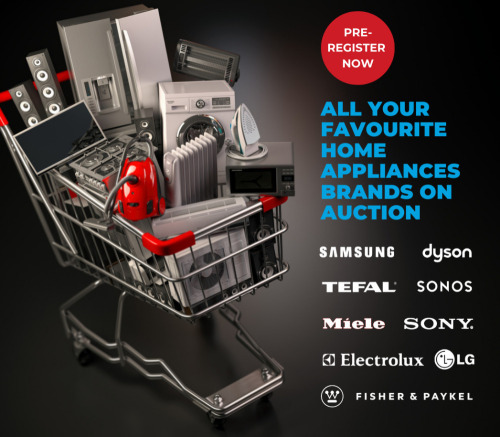 Home Appliances Auction Coming Soon - Register your interest now