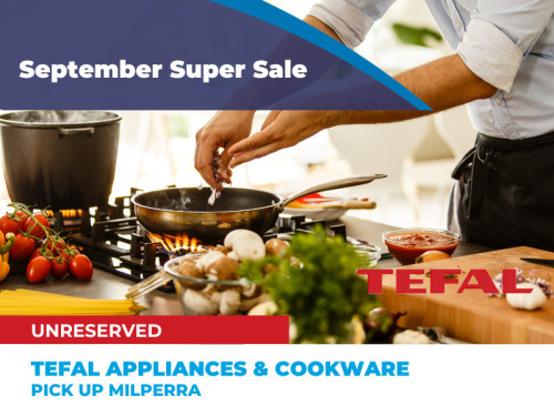 Unreserved Tefal Appliances & Cookware | Insurance Claim Sale | Milperra NSW | Pick Up Only