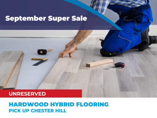 Unreserved Hardwood Hybrid Flooring | Insurance Claim Sale | Chester Hill NSW | Pick Up Only