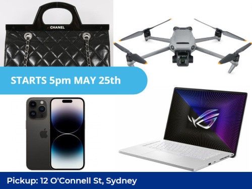 Unreserved Mixed Goods Auction - Inc. Apple, Asus, MSI & Drones - Sydney CBD Pickup