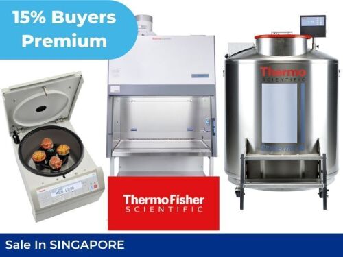 Approx $4,000,000 Major Event auction of Thermo Fisher Scientific equipment and instruments - Singapore