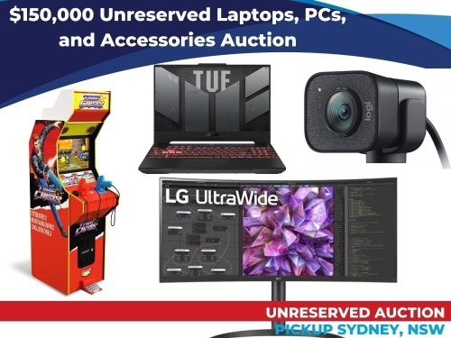 $150,000 Unreserved Laptops, PCs, and Accessories Auction | Insurance Sale | Pick Up Sydney CBD