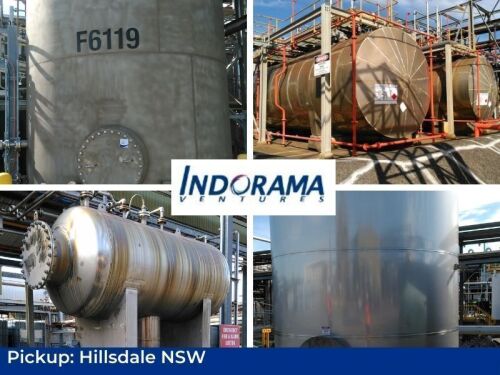 Site Closure Auction - SS tanks, Reactors, VMS Acid Scrubber, Transportable Buildings and more – Onsite contractor provide loading at fee