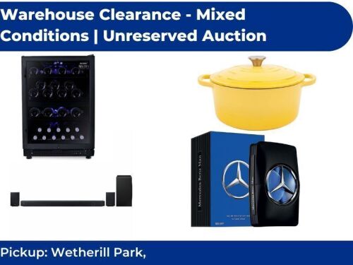 Warehouse Clearance - Mixed Conditions | Unreserved Auction | Pick Up Wetherill Park NSW