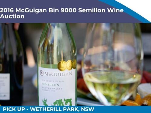 2016 McGuigan Bin 9000 Semillon 6 x 750ml Bottles - Unreserved Auction | Pick Up Wetherill Park NSW 2141