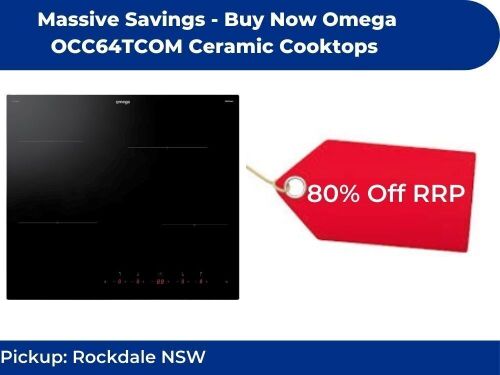 Massive Savings - Buy Now Omega OCC64TCOM Ceramic Cooktops &ndash; Pickup Rockdale NSW