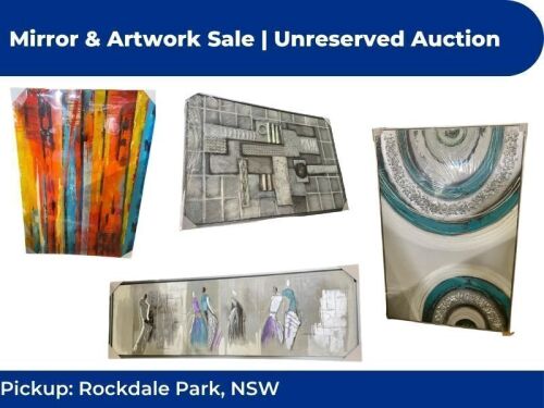 Mirror & Artwork Sale | Unreserved Auction | Pickup Rockdale NSW