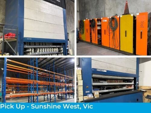 Unreserved Site Closure Auction - Kardex Type 750 Parts Carousels x 2, Pallet Racking, Compactus and More