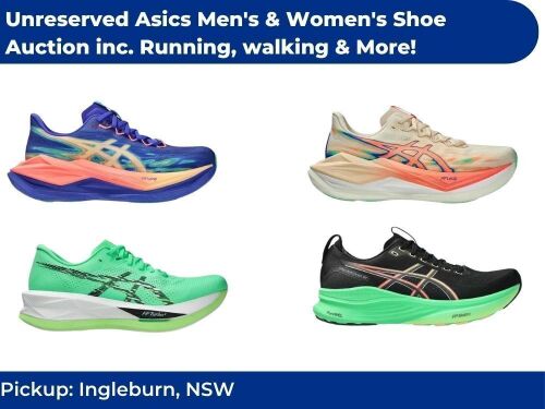 Unreserved Asics Men's & Women's Shoe Auction Insurance Salvage inc. Running, walking & More! | Pickup Ingleburn NSW