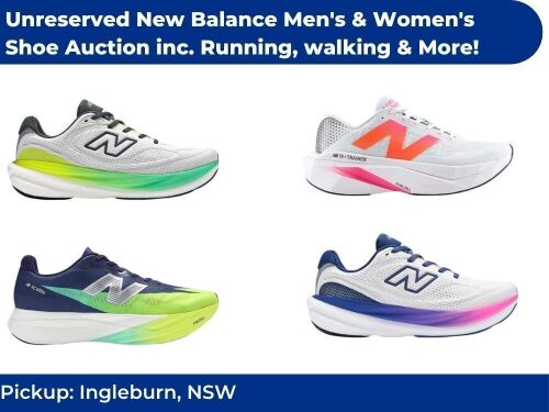 Unreserved New Balance Men's & Women's Shoe Auction Insurance Salvage inc. Running, walking & More! | Pickup Ingleburn NSW