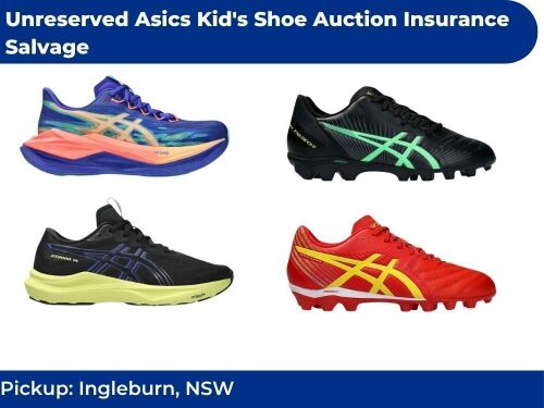 Unreserved Asics Kid's Shoe Auction Insurance Salvage inc. Running, walking & More! | Pickup Ingleburn NSW