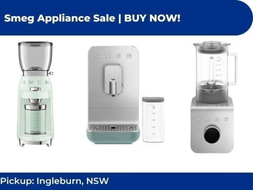 New Smeg Coffee Machines & Blenders | Buy Now Sale | Pickup Ingleburn NSW