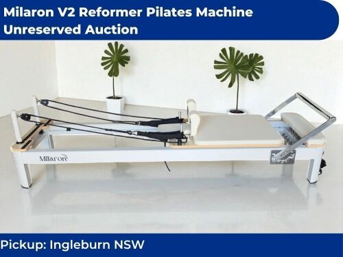 Milaron V2 Reformer Pilates Machine | Insurance Salvage | Unreserved Auction | Pickup Ingleburn NSW