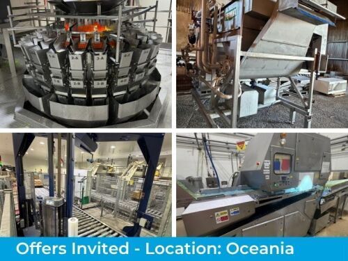 Expressions of Interest - SURPLUS FOOD PROCESSING & PACKING EQUIPMENT- LOCATION: OCEANIA