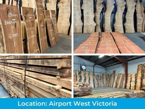 Online Auction &ndash; Rare and Aged Live Edge Slabs & Timber | Pick up Airport West, VIC