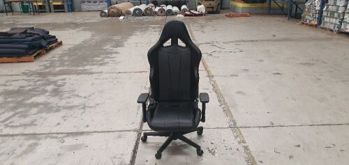 Bathurst racer high back chair black