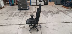 Bathurst racer high back chair black - 2