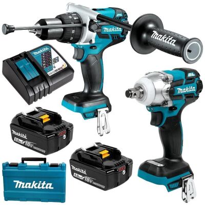 Makita, COMBO KIT 18V 3PC 2X5.0AH, Model: DLX2185T