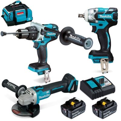 MAKITA 18V BRUSHLESS 3 PIECE 2 X 5.0AH COMBO KIT DLX3072T