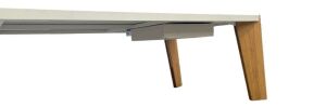 Jean Prouvé RAW Limited Edition Designer Boardroom Table White and Timber (4.0m L x 2.0m W) - 3