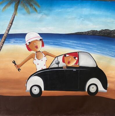 "Beach" on Canvas