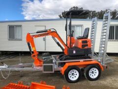 NEW - 2020 KOBOLT KX10 MINI EXCAVATOR PACKAGE WITH ATTACHMENTS & TRAILER - 2
