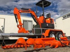 NEW - 2020 KOBOLT KX10 MINI EXCAVATOR PACKAGE WITH ATTACHMENTS & TRAILER - 3
