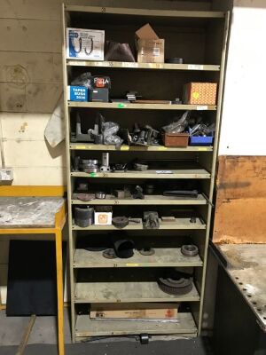 Metal shelf unit with qty. tooling