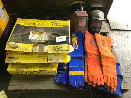Pallet lot comprising of Welding supplies - Including Assorted welders gloves