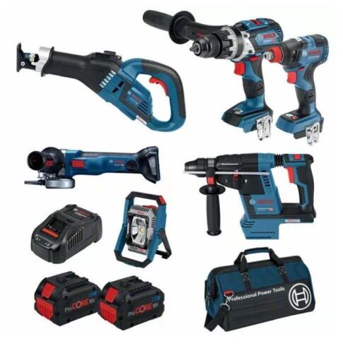 Bosch, COMBO KIT 18V 6PC 2X8.0AH, Model: PROCORE18V