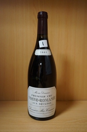 Domaine Meo-Camuzet Aux Brulees, Vosne-Romanee Premier Cru 2007 (1x 750ml),Valuation Price: $438