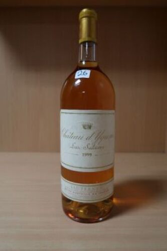Chateau d'Yquem 1er Cru Classe Sauternes 1999 Magnum (1x 1.5L),Valuation Price: $1,000