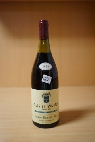 Pierre Bouree Fils Clos de Vougeot Grand Cru, Cote de Nuits 1959 (1x 750ml)