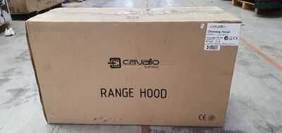 Cavallo Appliances Range Hood Chimney Hood in box