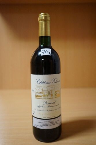 Chateau Clinet, Pomerol 1995 (1x 750mL),Valuation Price: $250