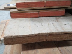 Quantity of 18 Timber LVL, 230 x 45mm joined to Plywood in pairs, 2800mm - 3600mm - 3