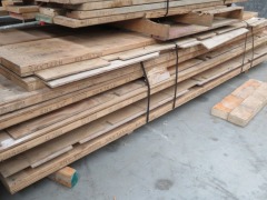 Quantity of 18 Timber LVL, 230 x 45mm joined to Plywood in pairs, 2800mm - 3600mm - 4