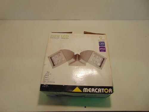 Mercator 'Zone' 2 x12W LED Eco-Lite Outdoor Floodlight - Beige