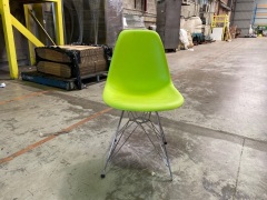 Retro Republic - Replica Side Chair Green x 6 - 2