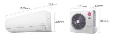 DNL LG 7.1kW Reverse Cycle Split System WH24SL-18 In\Outdoor Unit Included