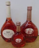 3 x Mateus The Original Rose, 2 x 750ml and 1 x 187ml.11% Alc Con.