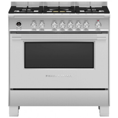 Fisher & Paykel - OR90SCG6X1 - 90cm Freestanding Dual Fuel Cooker - Stainless Steel