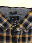 Armani Jeans - Slim Check Shirt with back design - Medium - 4