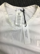 Versace Collection - White Vneck T Shirt - Medium - 2