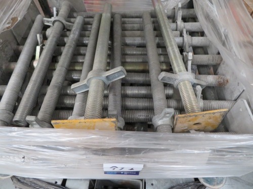 Quantity of 21 Quick Stage Scaffold in Stillage, Screw Jacks, 750mm to 800mm L